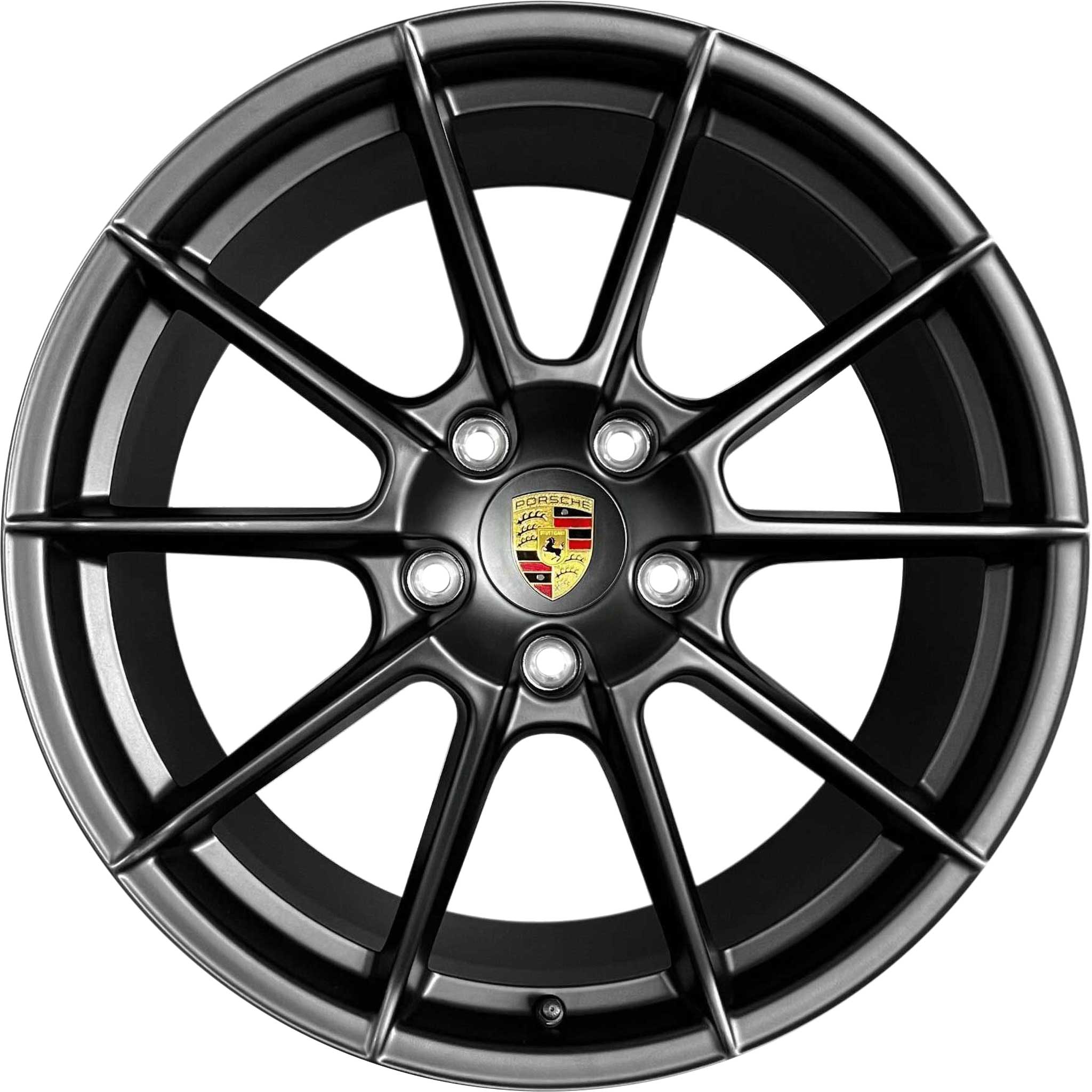 Porsche Boxster Spyder Satin Black Alloy Wheel Product Image #1