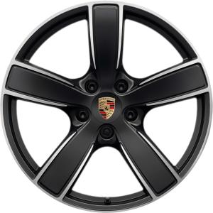 Porsche Carrera Sport Gloss Black with Bright Turned Alloy Wheel for Porsche 718 Boxster 982 - Sizes 20in