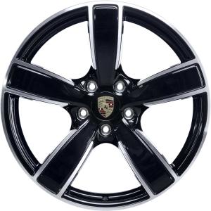 Porsche Carrera Sport Jet Black with Bright Turned Alloy Wheel for Porsche 718 Boxster 982 - Sizes 20in