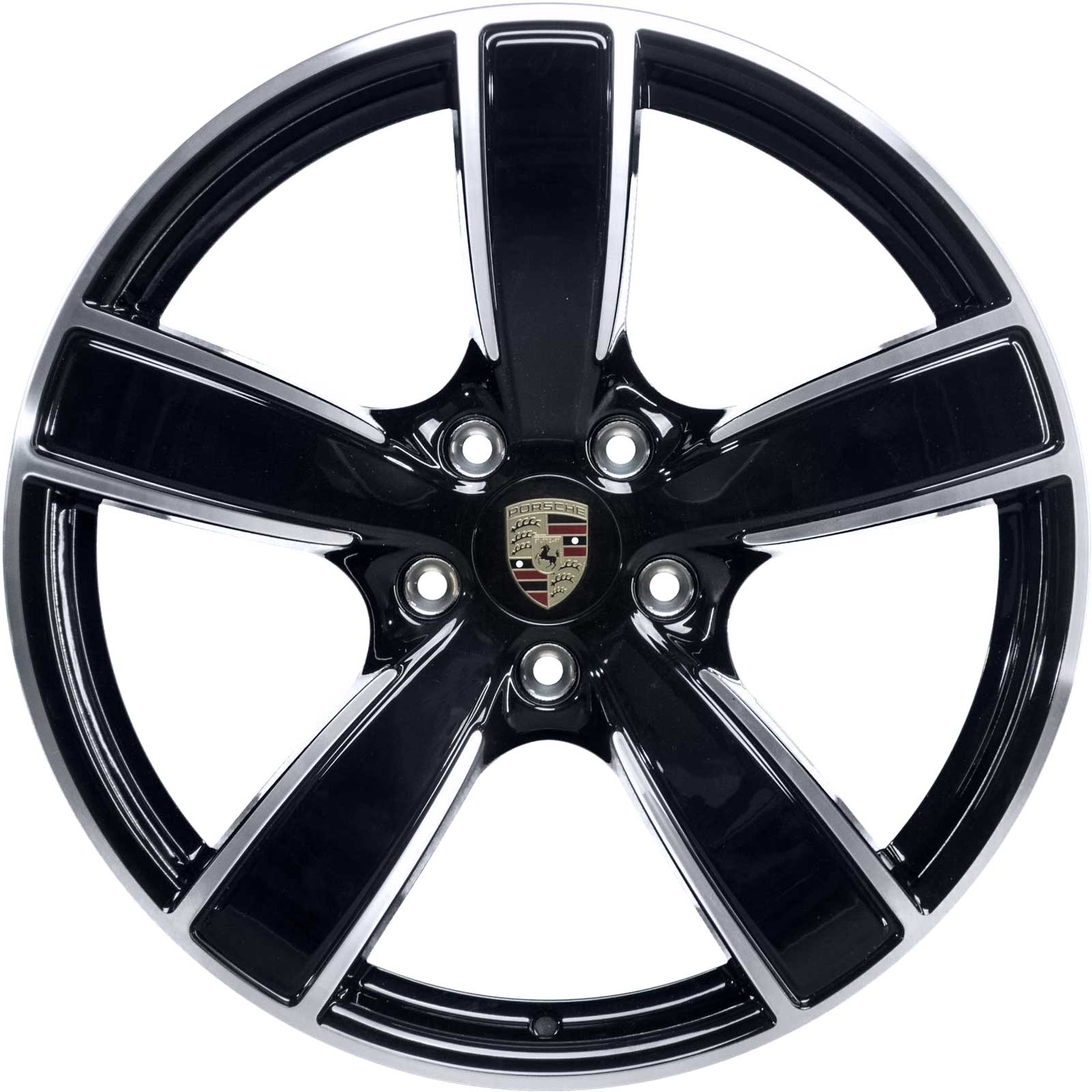 Porsche Carrera Sport Jet Black with Bright Turned Alloy Wheel Product Image #1
