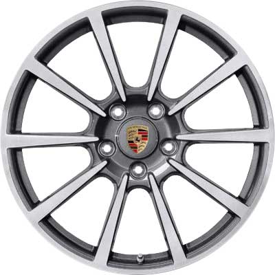 Porsche Carrera Classic II Titanium Dark with Bright Turned Alloy Wheel Product Image #1