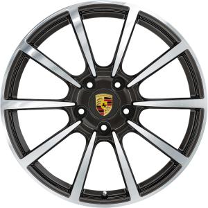 Porsche Carrera Classic II Titanium Dark with Bright Turned (BBS) Alloy Wheel for Porsche 991 (911) 991 - Sizes 20in