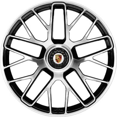 Porsche 911 Turbo S II Gloss Black Alloy Wheel Product Image #1