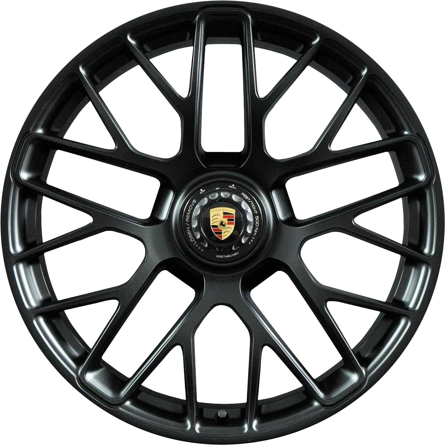 Porsche 911 Turbo S II Satin Black Alloy Wheel Product Image #1