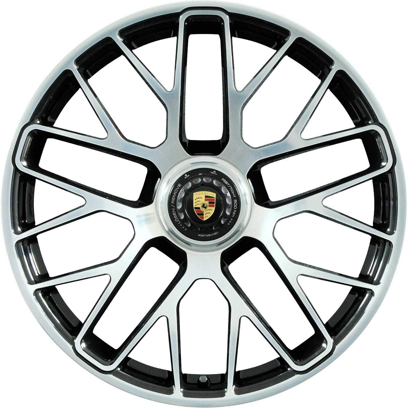 Porsche 911 Turbo S II Gloss Black Alloy Wheel Product Image #1
