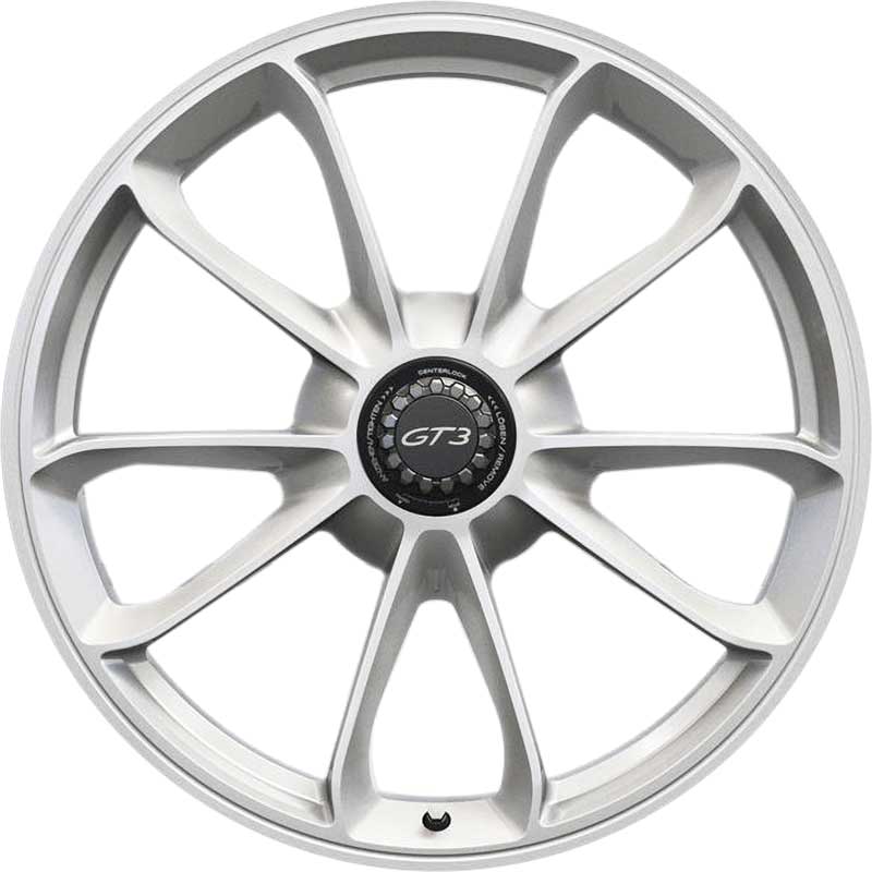 Porsche GT3 [991] Brilliant Silver Alloy Wheel Product Image #1