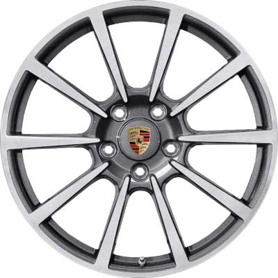 Porsche Carrera Classic II Titanium Dark with Bright Turned Alloy Wheel Product Image #1
