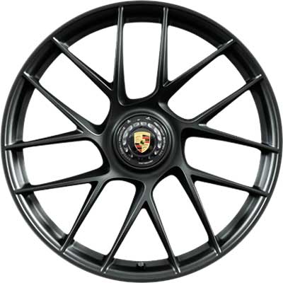 Porsche 911 Turbo S III Satin Black Alloy Wheel Product Image #1