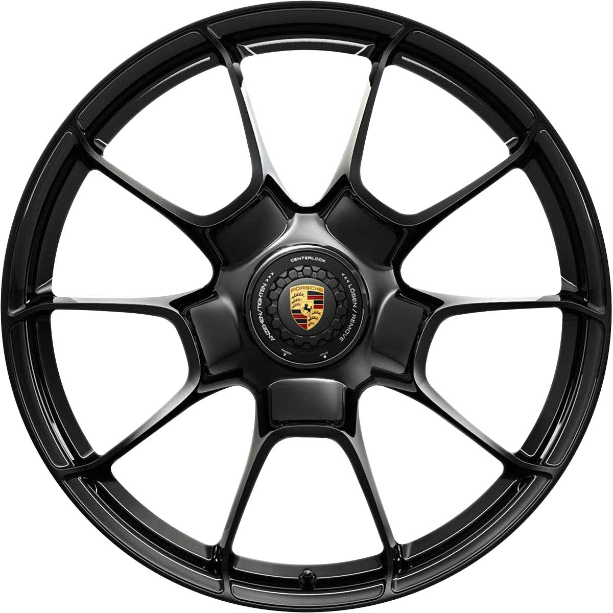 Porsche Turbo S Exclusive Design Gloss Black Alloy Wheel Product Image #1
