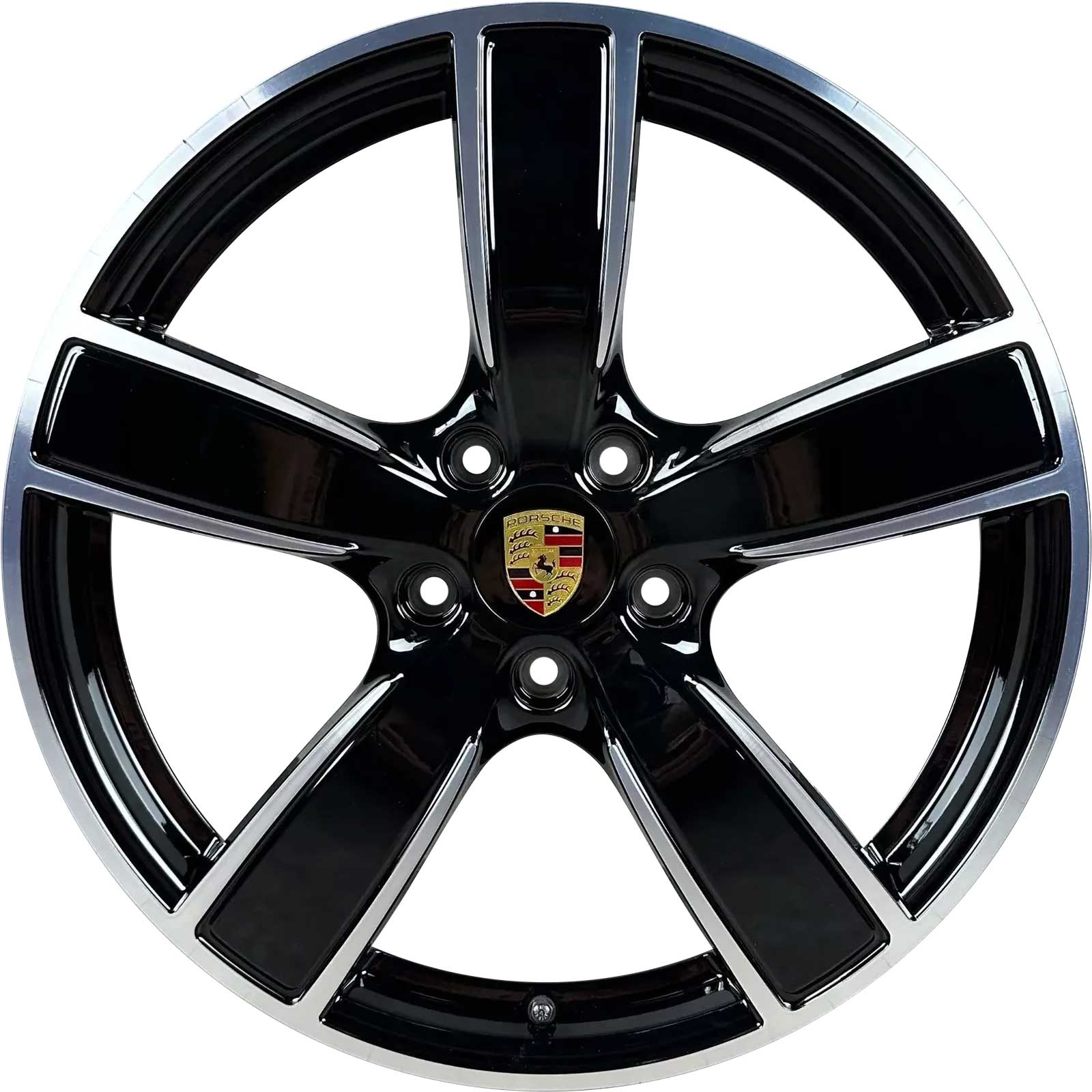 Porsche Carrera Sport Gloss Black with Bright Turned Alloy Wheel Product Image #1