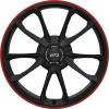 Porsche GT3 [991] Satin Black with Guards Red Rim Edge Wheel Img 1