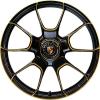 Porsche Turbo S Exclusive Design Black with Gold Accents Wheel Img 1