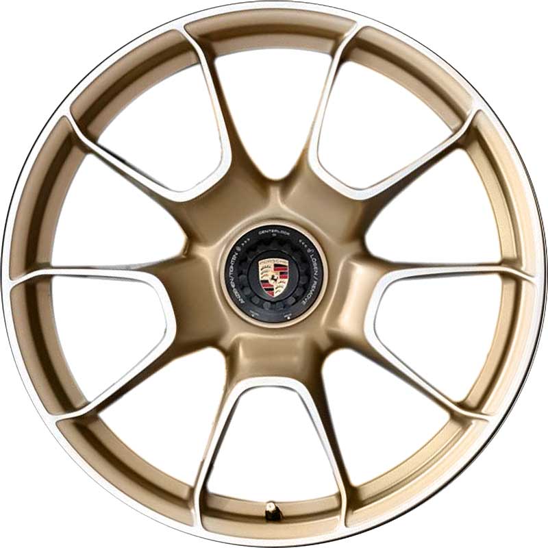 Porsche Turbo S Exclusive Design Aurum High Gloss with Bright Turned Alloy Wheel Product Image #1