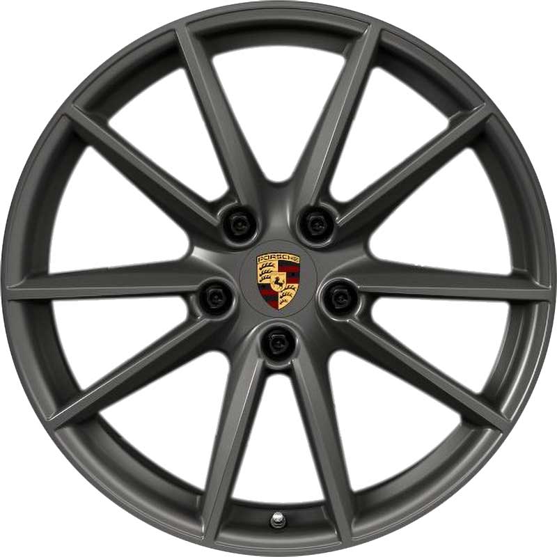Porsche Carrera S V Platinum Satin Matt Alloy Wheel Product Image #1