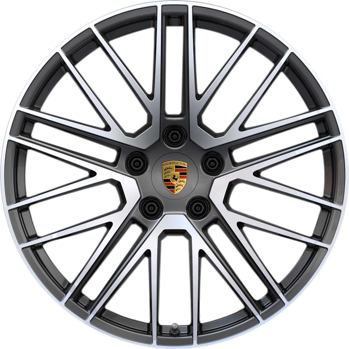 Porsche 911 Turbo V Titanium Dark Alloy Wheel Product Image #1