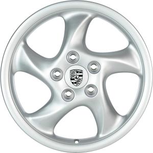18" Porsche Turbo Look I Diamond Silver alloy wheel