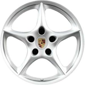 Porsche Carrera II 5 Spoke [v1] Sterling Silver Alloy Wheel for Porsche 996 (911) 996 - Sizes 18in