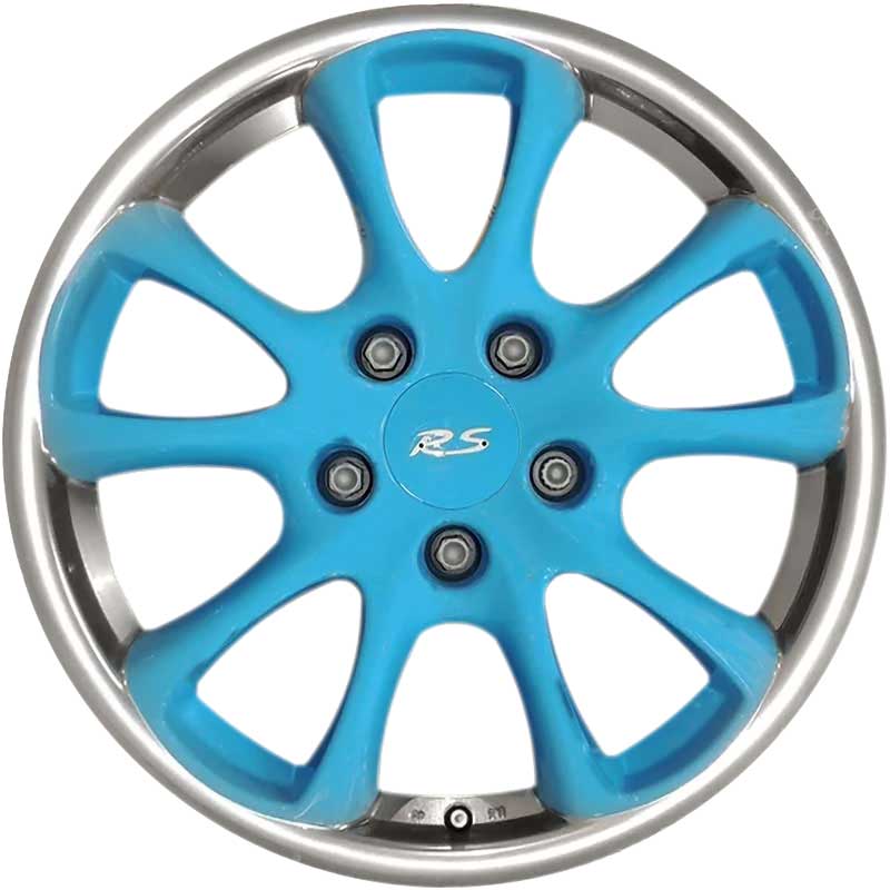 Porsche GT3 [996] Riviera Blue with Polished Rim Edge Alloy Wheel Product Image #1