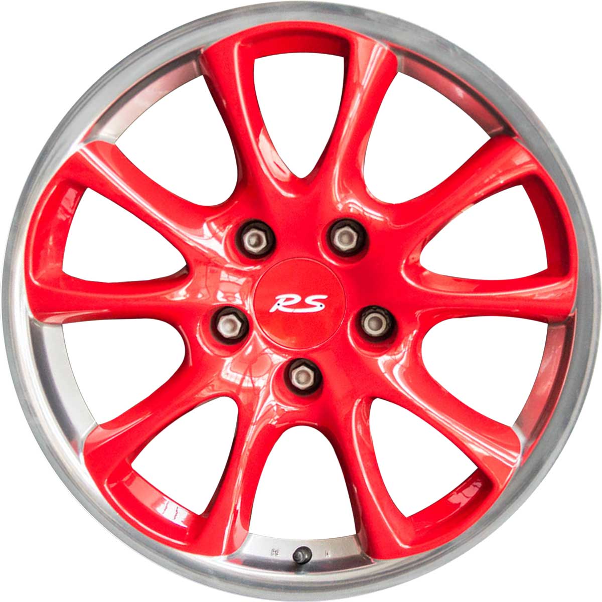 Porsche GT3 [996] Guards Red with Polished Rim Edge Alloy Wheel Product Image #1