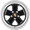 Porsche Fuchsfelge Gloss Black with Brushed Rim Wheel Img 1