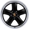 Porsche Sport Classic [997] Black with Polished Rim Flange Wheel Img 1