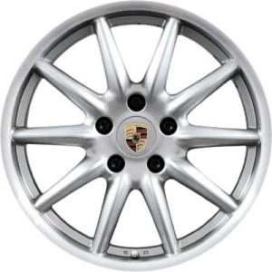 19" Porsche Carrera Sport [987-997] GT Silver Metallic alloy wheel