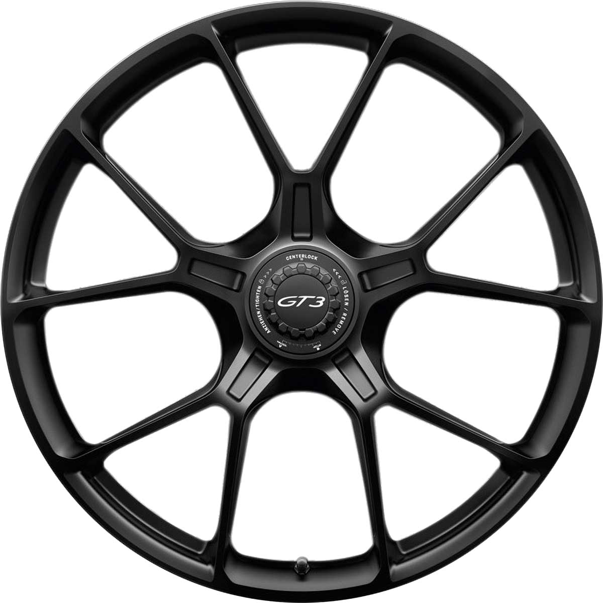 Porsche GT3 [992] Satin Black Alloy Wheel Product Image #1