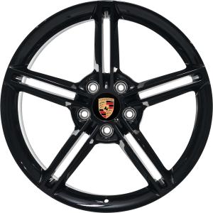 Porsche Mission E Design Jet Black Alloy Wheel for Porsche Taycan J1 - Sizes 21in