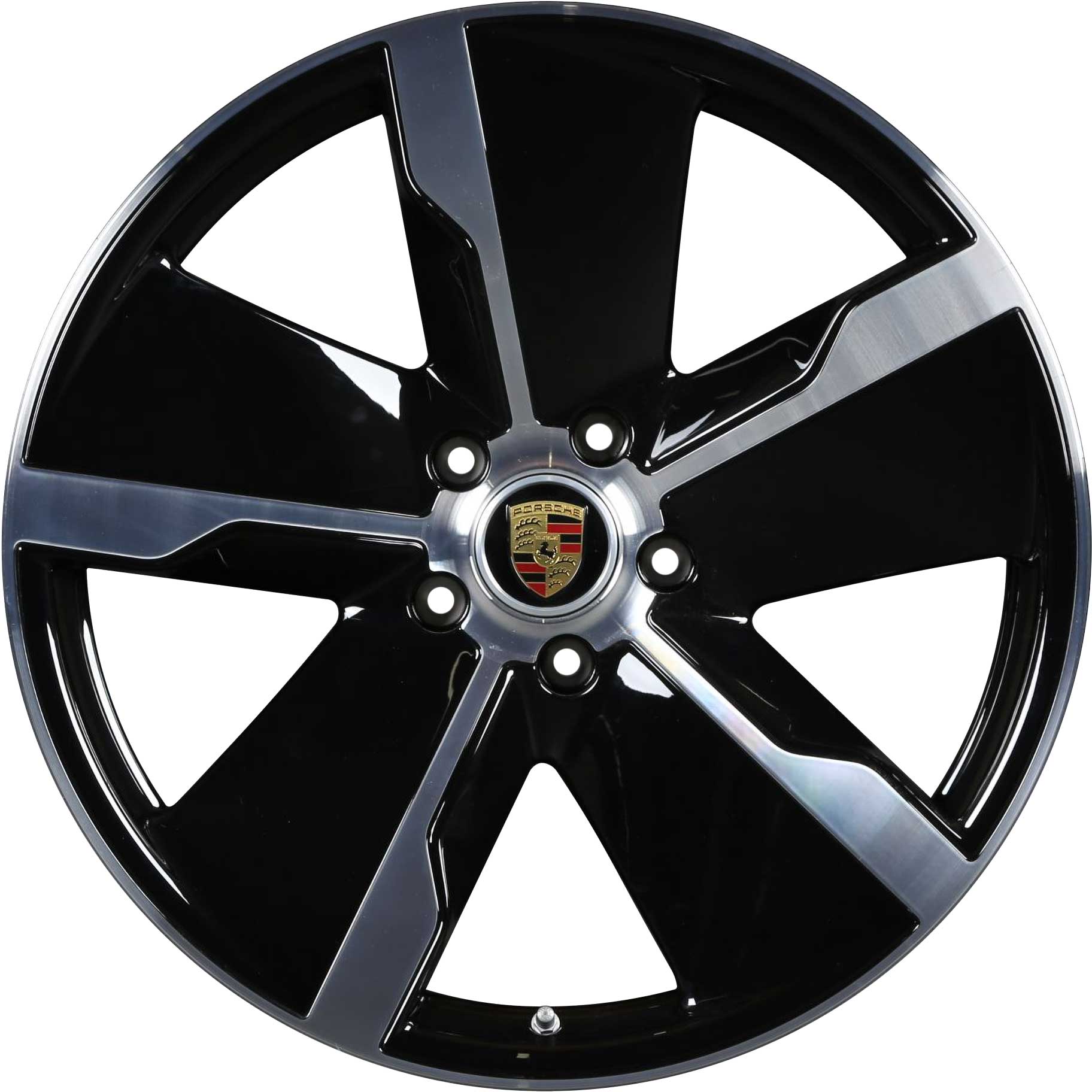 Porsche Taycan Exclusive Design Gloss Black RIGHT Alloy Wheel Product Image #1