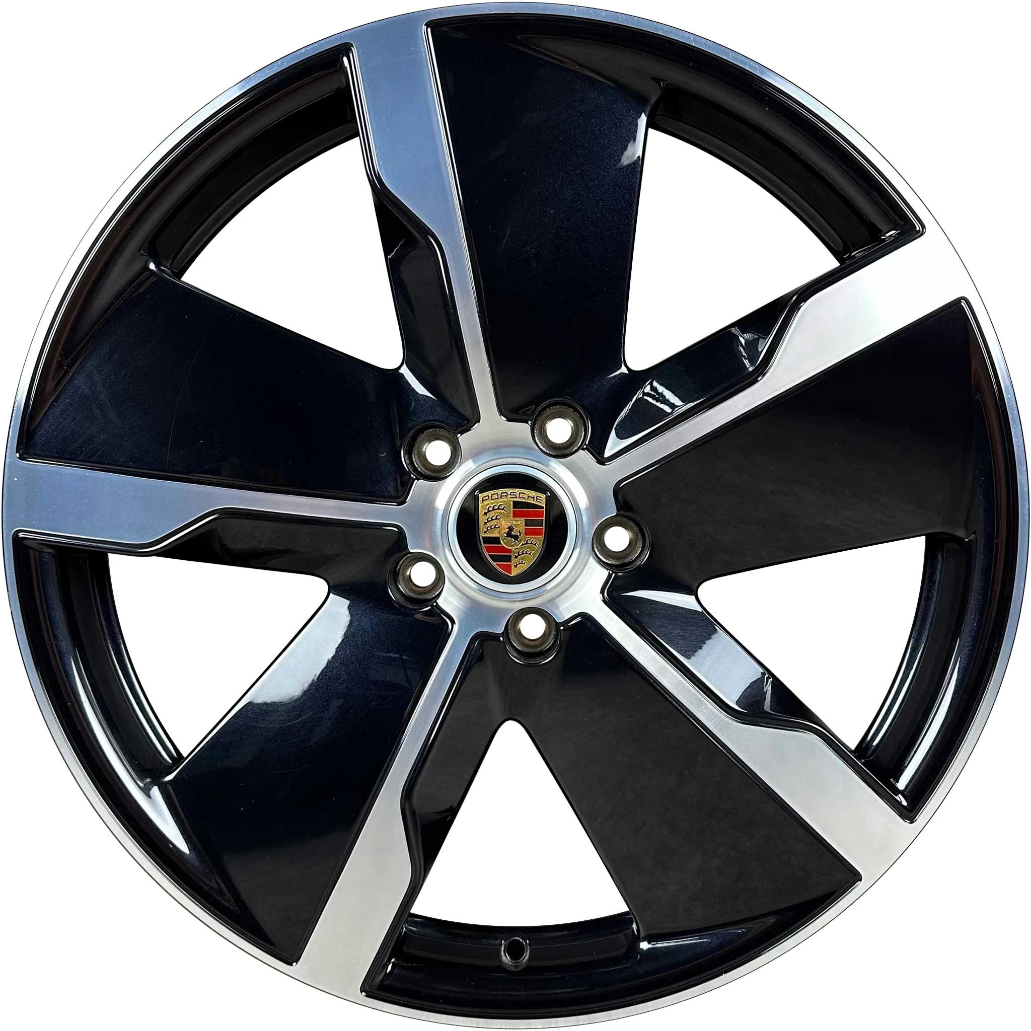 Porsche Taycan Exclusive Design Jet Black RIGHT Alloy Wheel Product Image #1