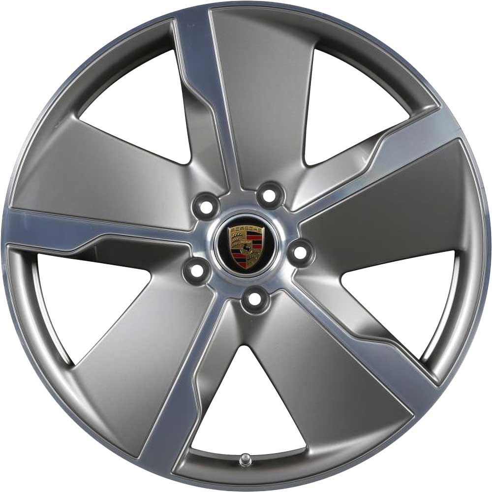 Porsche Taycan Exclusive Design Platinum Silver RIGHT Alloy Wheel Product Image #1