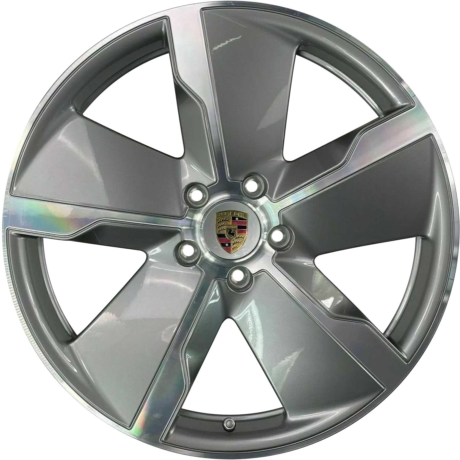 Porsche Taycan Exclusive Design Vesuvius Grey RIGHT Alloy Wheel Product Image #1