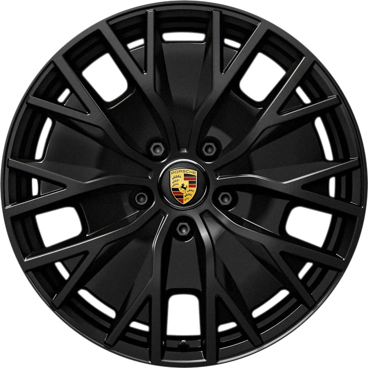 Porsche Taycan Turbo S Aero Design Satin Black Alloy Wheel Product Image #1