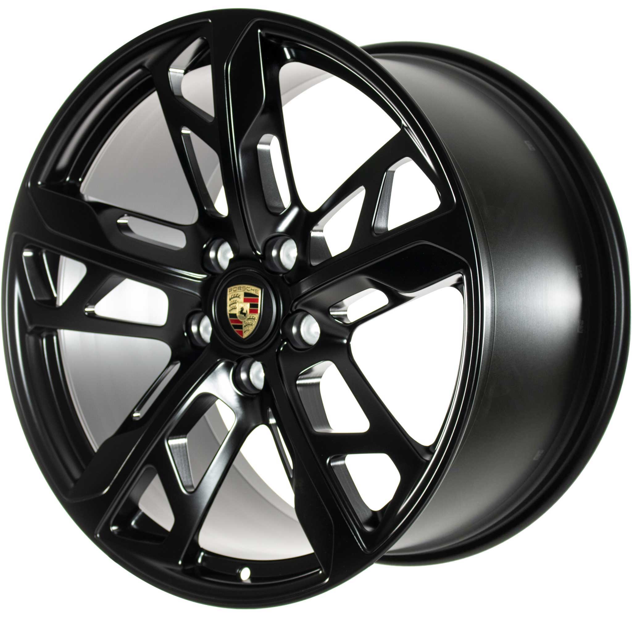 Porsche Taycan Cross Turismo Satin Black Alloy Wheel Product Image #2