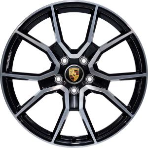 Porsche RS Spyder Design [J1] Gloss Black with Bright Turned Alloy Wheel - Sizes 21in