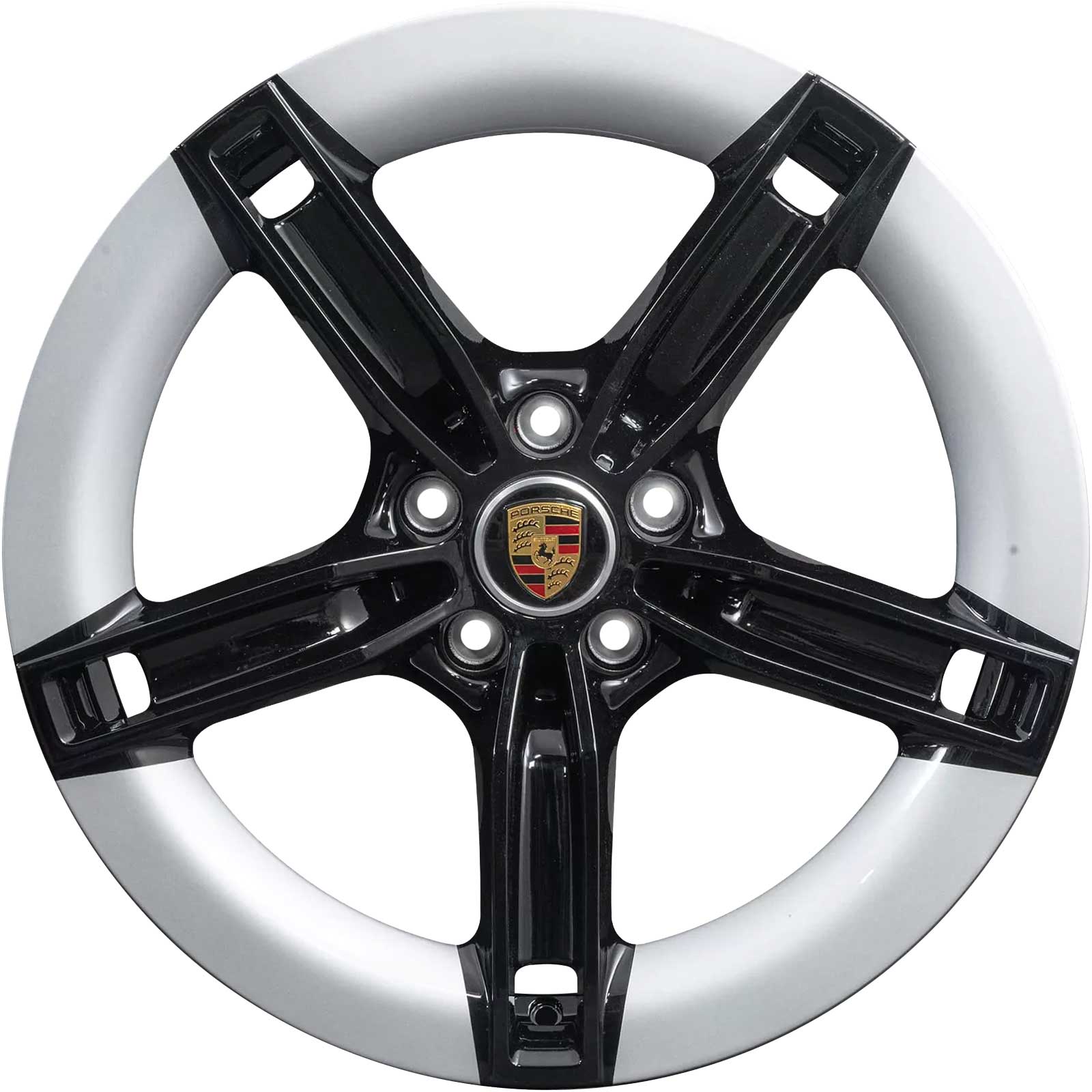Porsche Mission E Design II Brilliant Silver Alloy Wheel Product Image #1