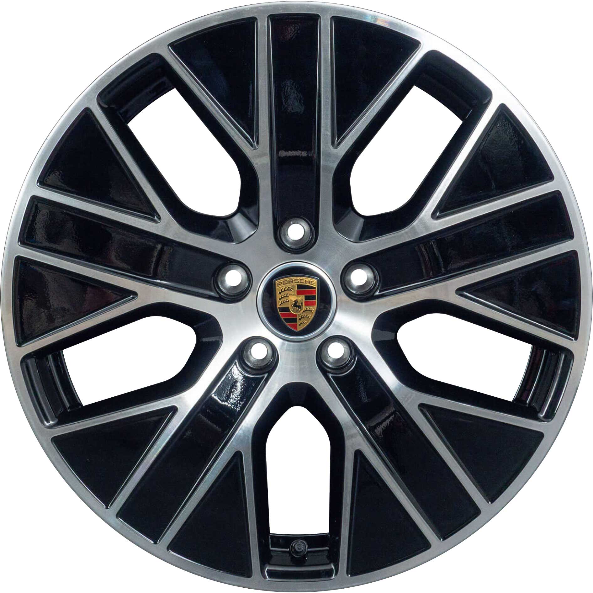 Porsche Taycan Turbo Aero Gloss Black Alloy Wheel Product Image #1