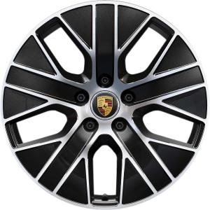 Porsche Taycan Turbo Aero Gloss Black with Bright Turned Alloy Wheel for Porsche Taycan J1 - Sizes 20in