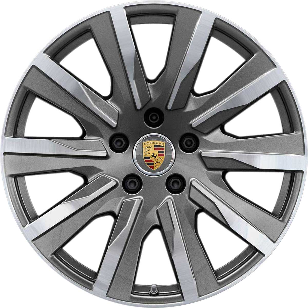 Porsche Taycan Tequipment Design platinum silver Alloy Wheel Product Image #1
