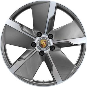 Porsche Taycan Exclusive Design Platinum Silver LEFT Alloy Wheel for Porsche Taycan J1 - Sizes 21in