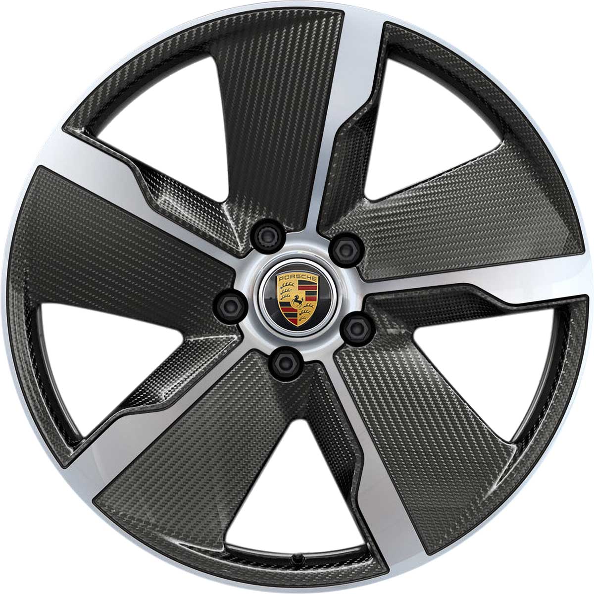 Porsche Taycan Exclusive Design Jet Black LEFT Alloy Wheel Product Image #1