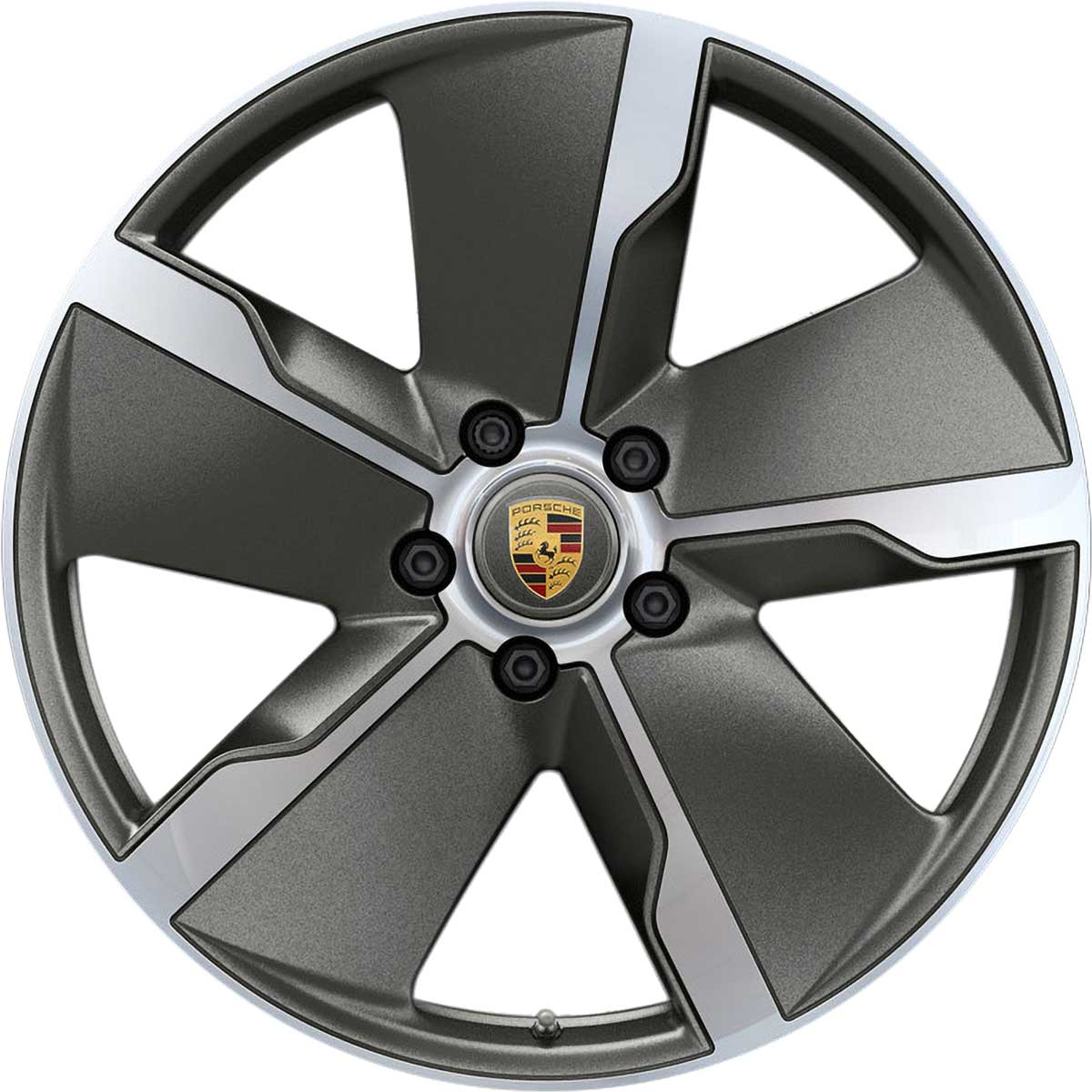 Porsche Taycan Exclusive Design Platinum Satin Matt LEFT Alloy Wheel Product Image #1