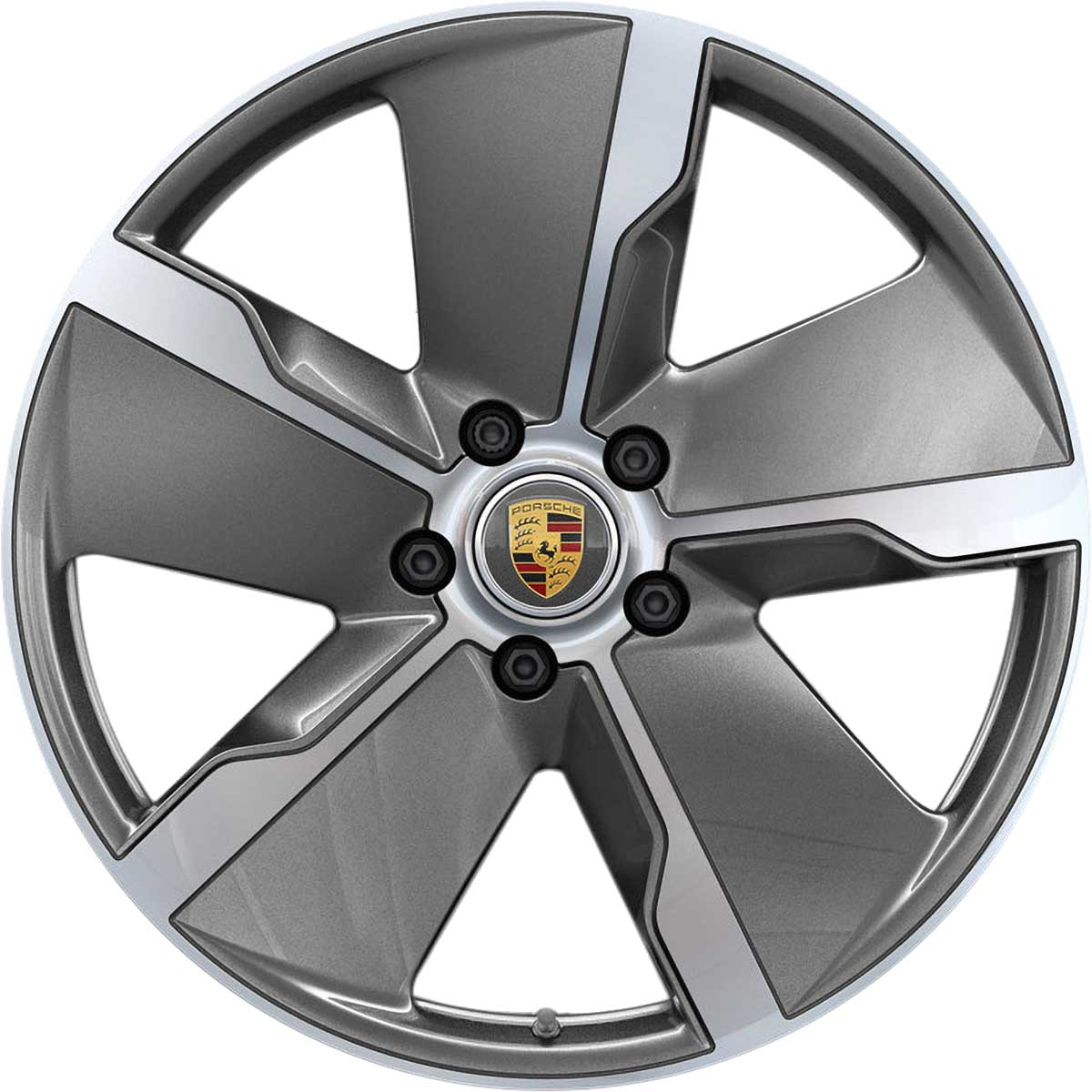 Porsche Taycan Exclusive Design Platinum Silver LEFT Alloy Wheel Product Image #1