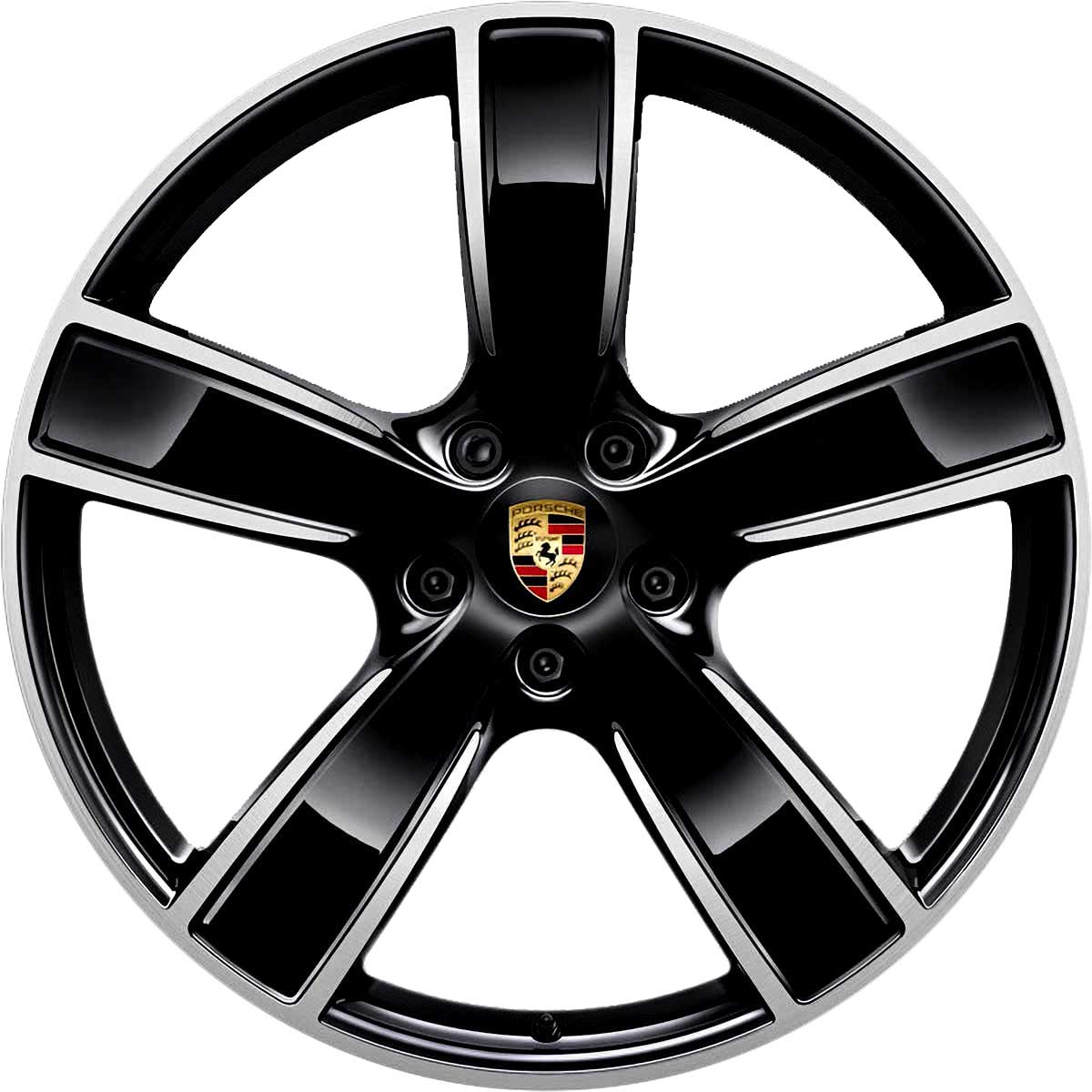 Porsche Sport Classic II [v3] Jet Black with Bright Turned Alloy Wheel Product Image #1