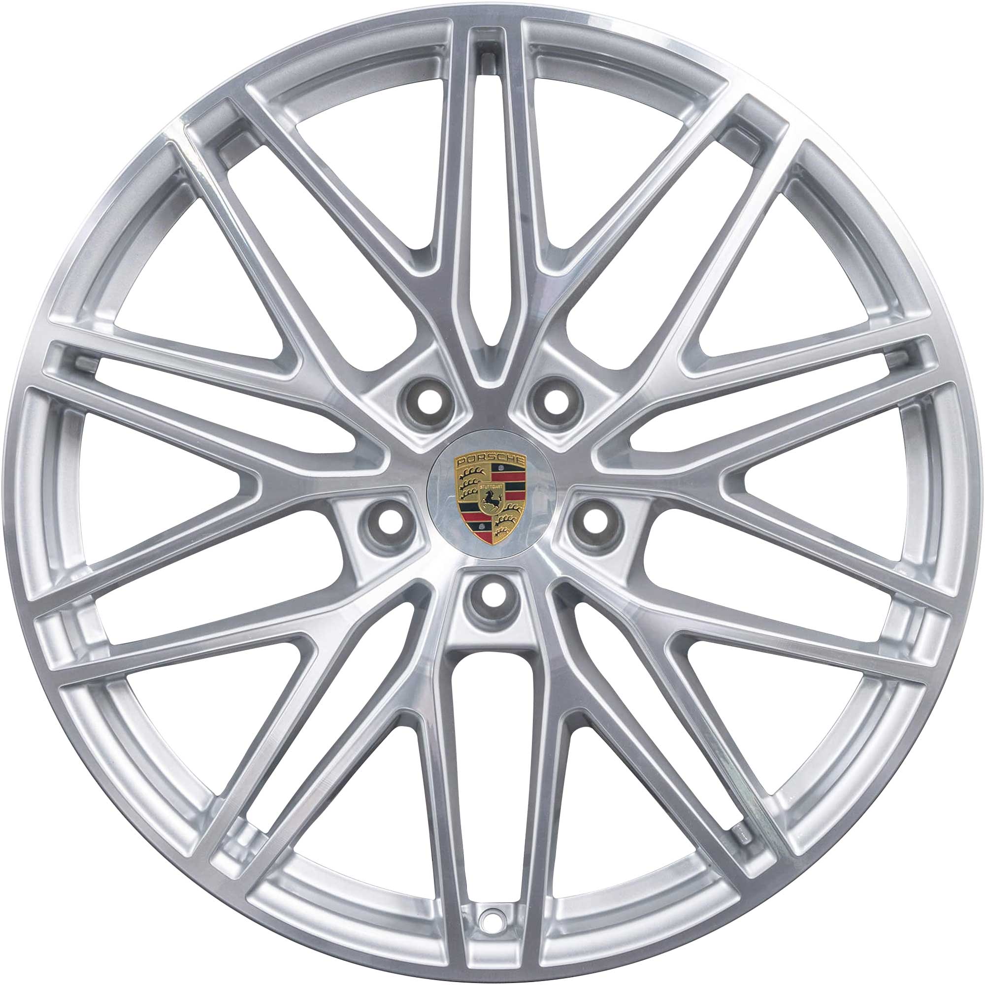 Porsche RS Spyder Design [E3-II] Brilliant Silver Alloy Wheel Product Image #1