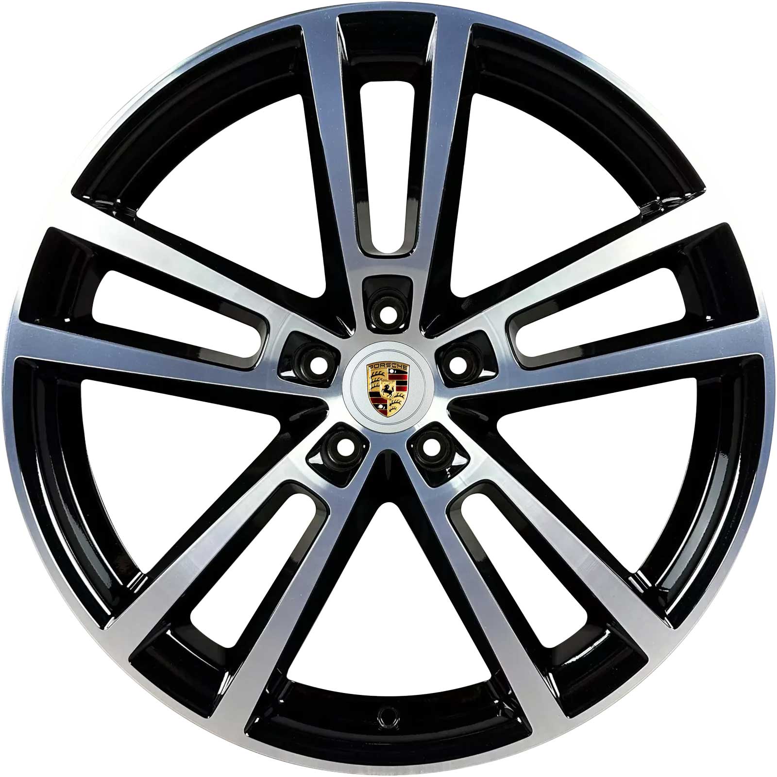 Porsche Cayenne Sport Design III Gloss Black with Bright Turned Alloy Wheel Product Image #1