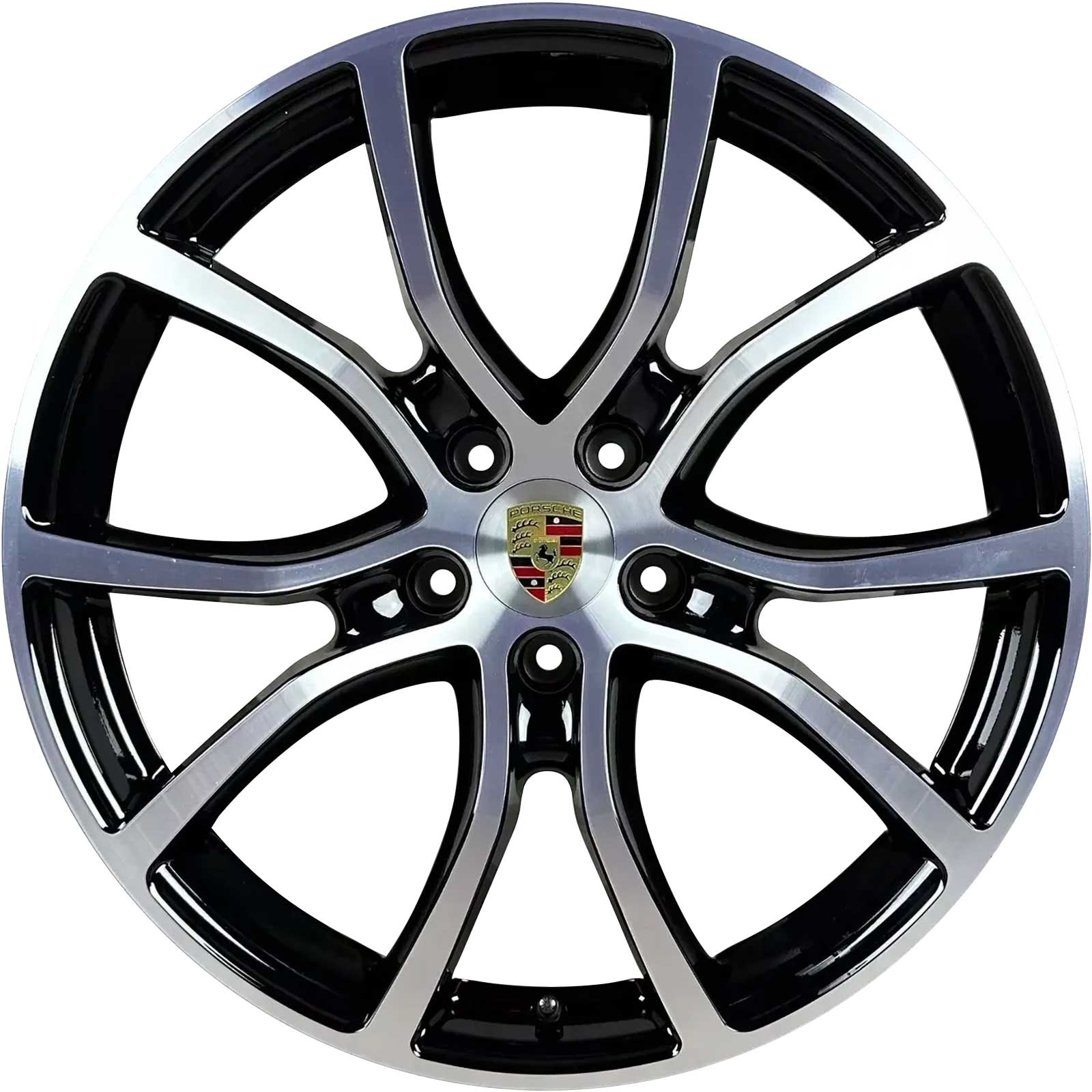 Porsche Cayenne Exclusive Design Gloss Black with Bright Turned Alloy Wheel Product Image #1