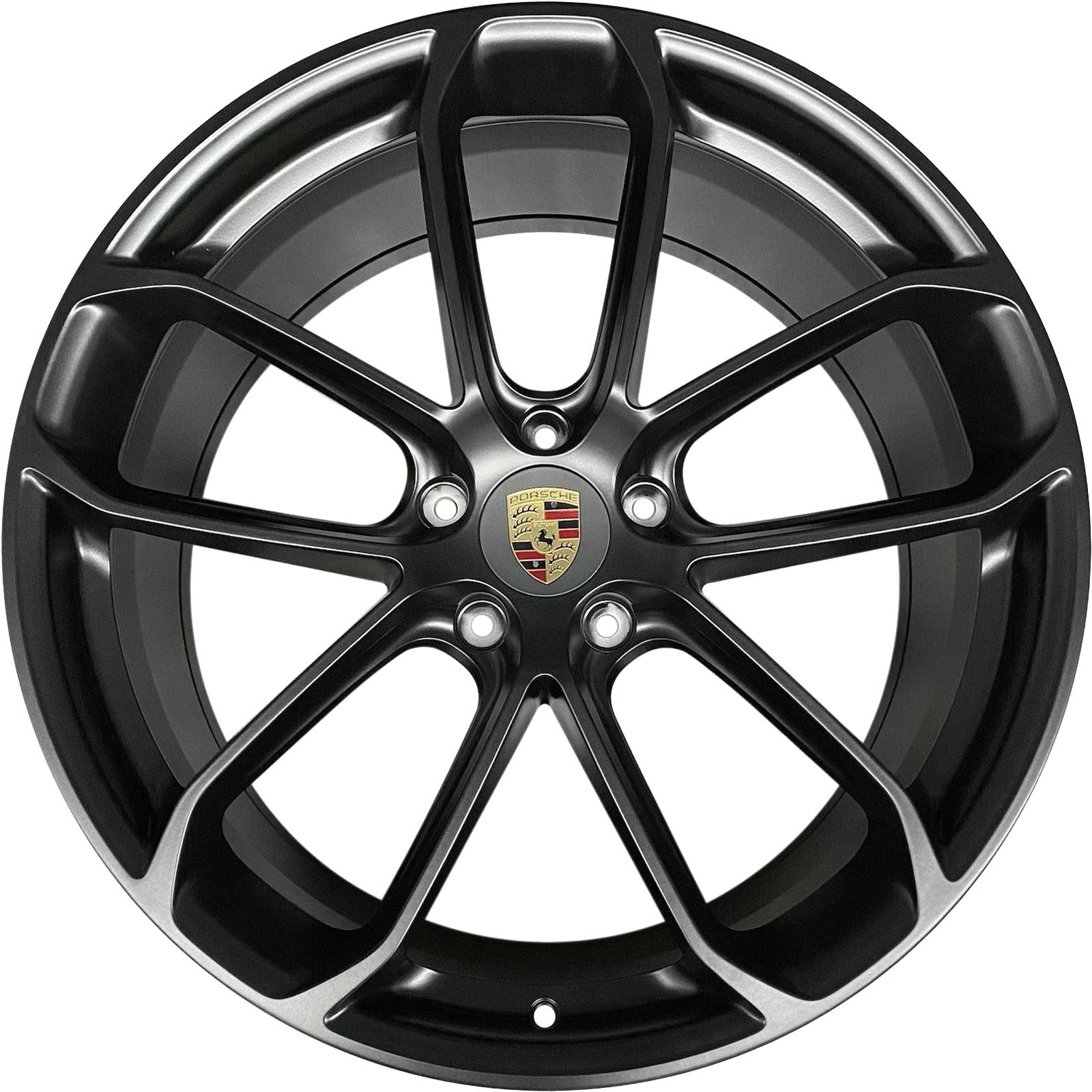 Porsche GT Design Satin Black Alloy Wheel Product Image #1