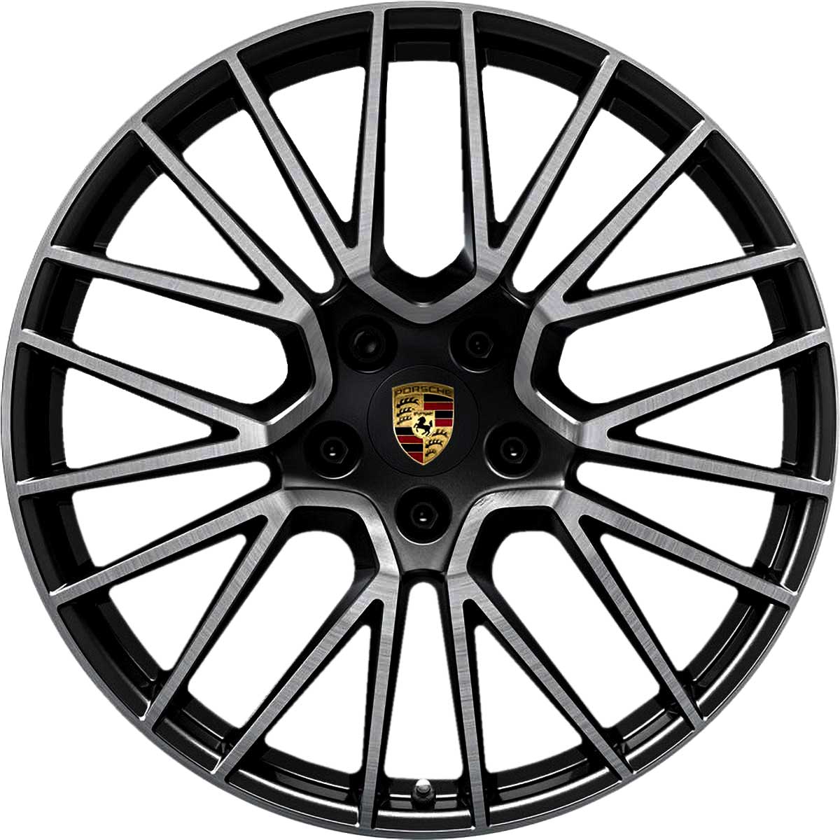 Porsche RS Spyder Design [E3-II] Gloss Black with Bright Turned Alloy Wheel Product Image #1