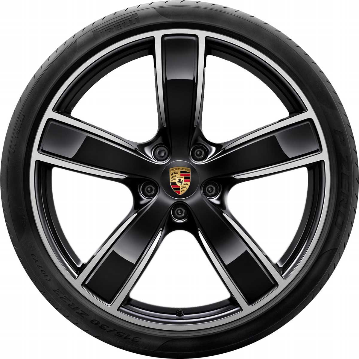 Porsche Sport Classic II [v3] Gloss Black with Bright Turned Alloy Wheel Product Image #2